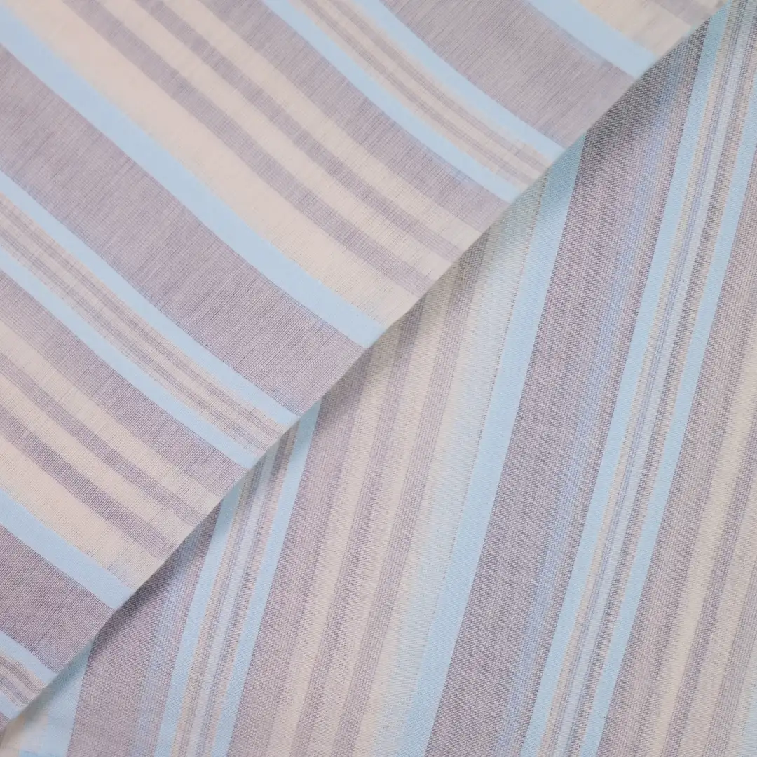 China Fabric for Shirt,Pants,Skirt,Shirt Long Sleeve Button  Yarn Dyed Stripe Woven Blended Fabric Cotton Silk Blue color buy from China wholesaler bulk order at wholesale price free worldwide shipping Alibaba