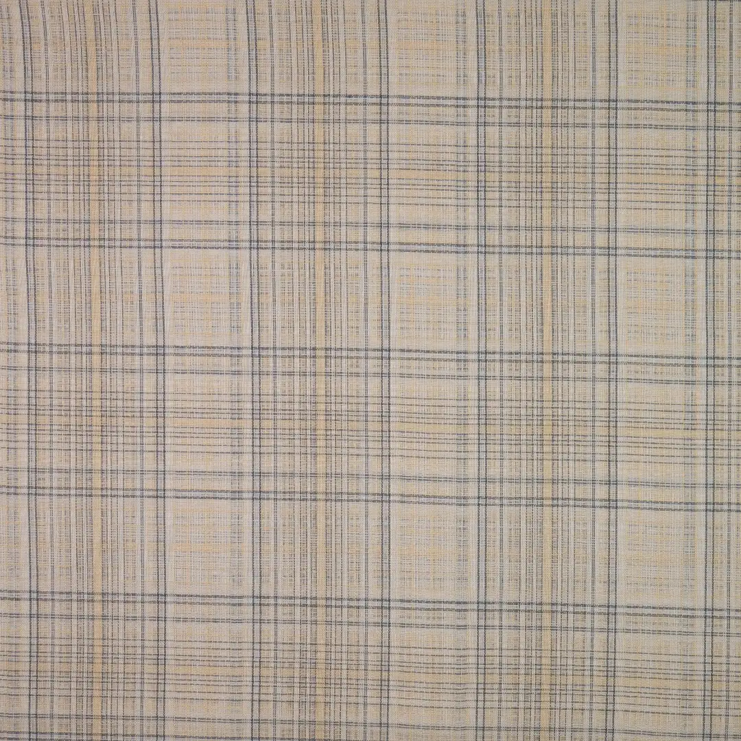 China Fabric for Shirt,Blouse,Crop Top,Skirt Yarn Dyed Check Woven Blended Fabric Cotton Silk Khaki color buy from China wholesaler bulk order at wholesale price free worldwide shipping Alibaba