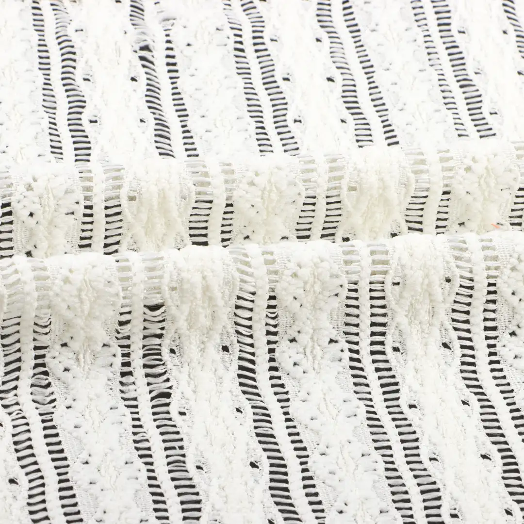 China Fabric for Blouse,Crop Top,Lingerie,Crop Top Pullover (Sweater) Tricot Knit Fabric Polyester Elastane WHITE color buy from China wholesaler bulk order at wholesale price free worldwide shipping Alibaba