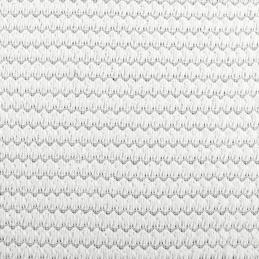China Fabric for Skirt,Crop Top Pullover (Sweater),Dresses (Pullover) (Sweater) Jacquard Knit Fabric Polyester Spandex white color buy from China wholesaler bulk order at wholesale price free worldwide shipping Alibaba