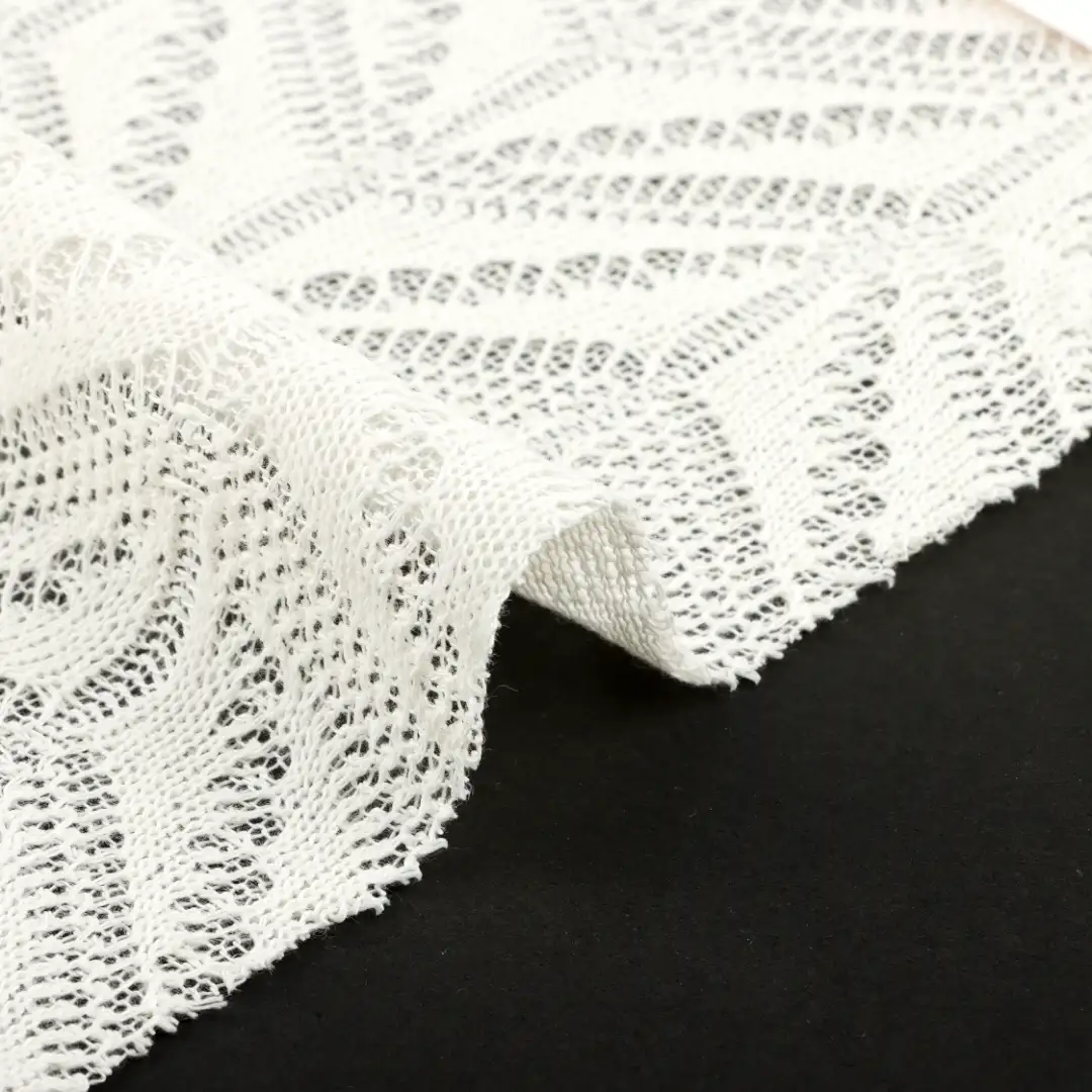 China Fabric for Skirt,Crop Top Pullover (Sweater),Ruched Cuffs Big Collar Top Jacquard Knit Fabric Polyester Spandex cream color buy from China wholesaler bulk order at wholesale price free worldwide shipping Alibaba