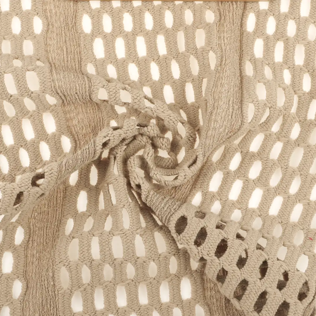 China Fabric for Skirt Mesh Knit Fabric Polyester Spandex Khaki color buy from China wholesaler bulk order at wholesale price free worldwide shipping Alibaba