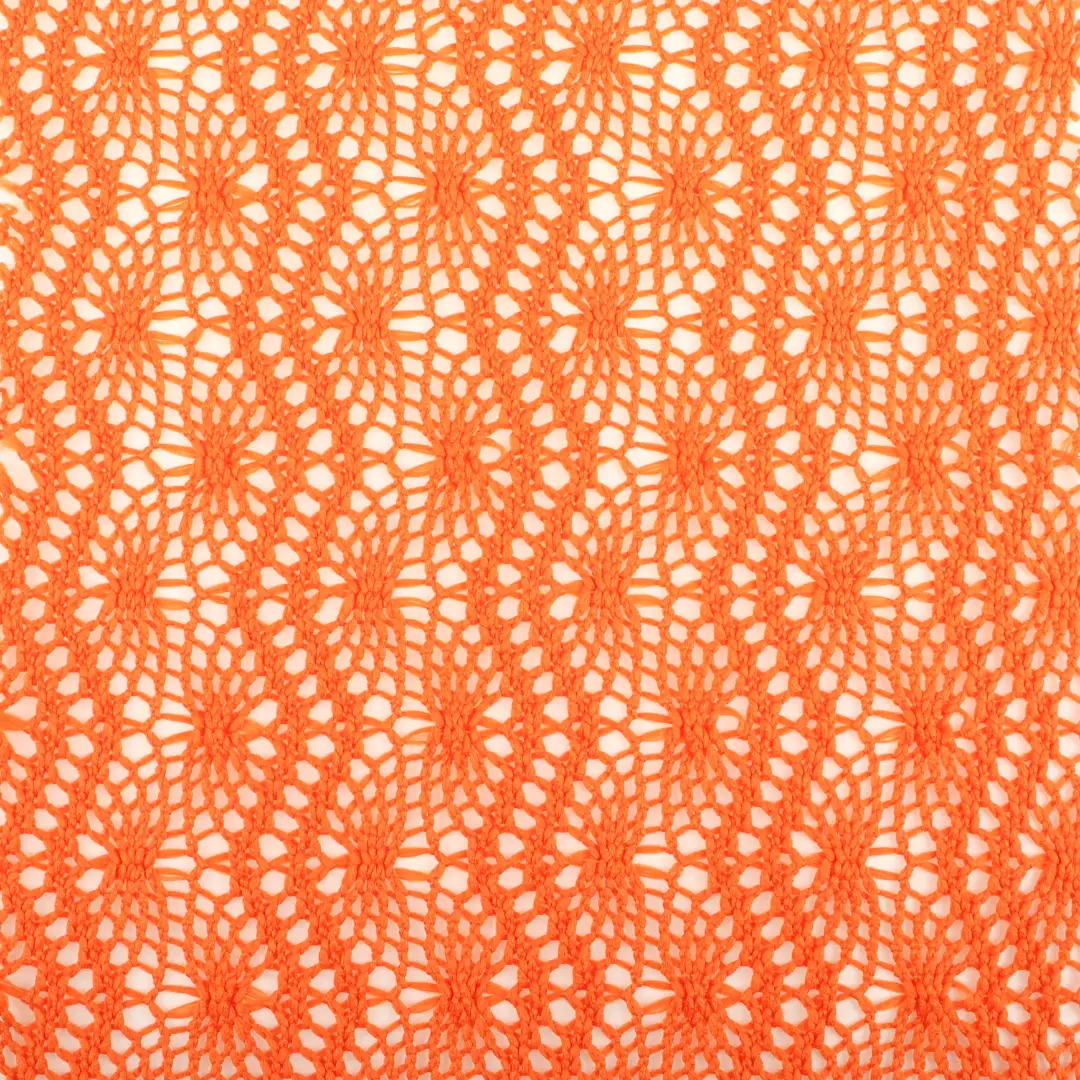 China Fabric for Skirt,Shirt Long Sleeve Button (Sweater),Dresses (Pullover) (Sweater) Mesh Knit Fabric Polyester Orange color buy from China wholesaler bulk order at wholesale price free worldwide shipping Alibaba