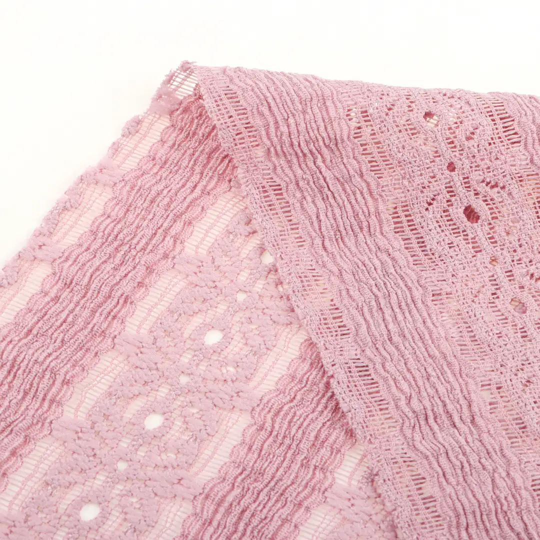 China Fabric for Skirt,Shirt Long Sleeve Zipper (Sweater),Skirt (Sweater) Jacquard Knit Fabric Polyester Spandex Purple color buy from China wholesaler bulk order at wholesale price free worldwide shipping Alibaba