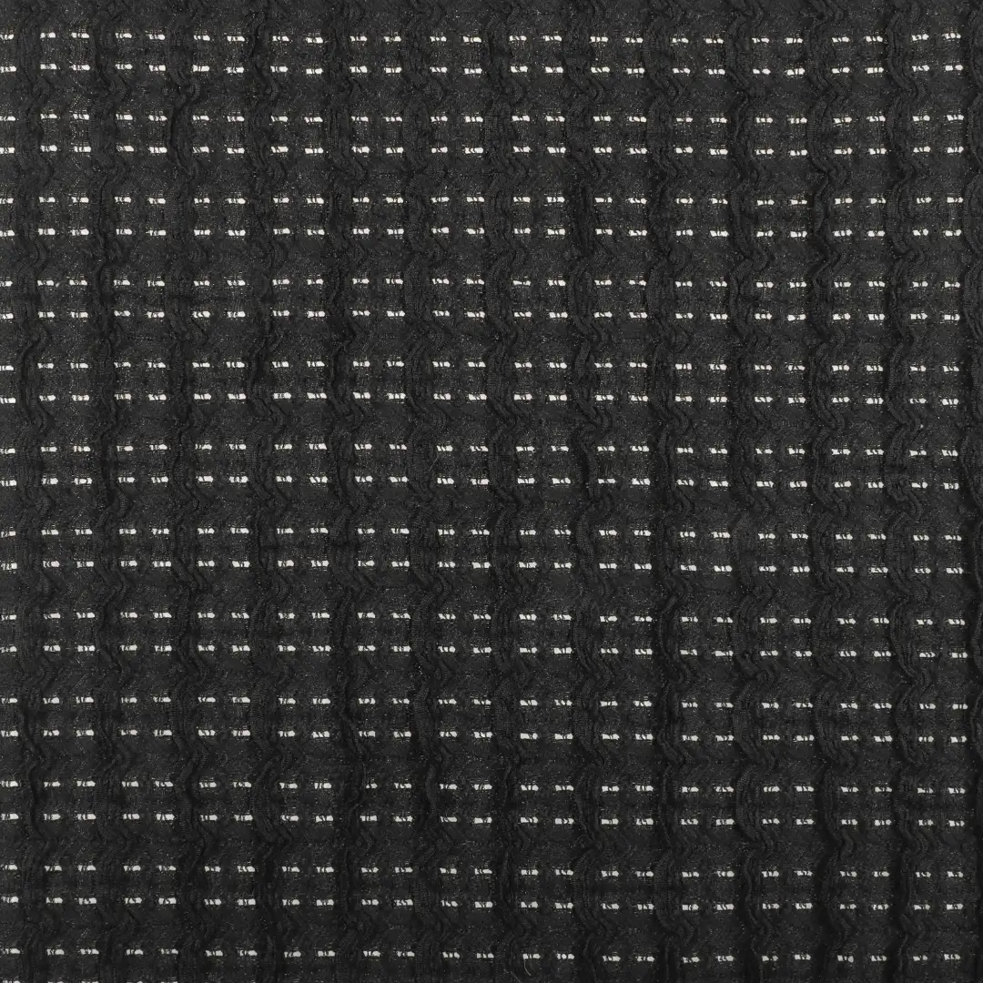China Fabric for Skirt Jacquard Knit Fabric Polyester Spandex black color buy from China wholesaler bulk order at wholesale price free worldwide shipping Alibaba