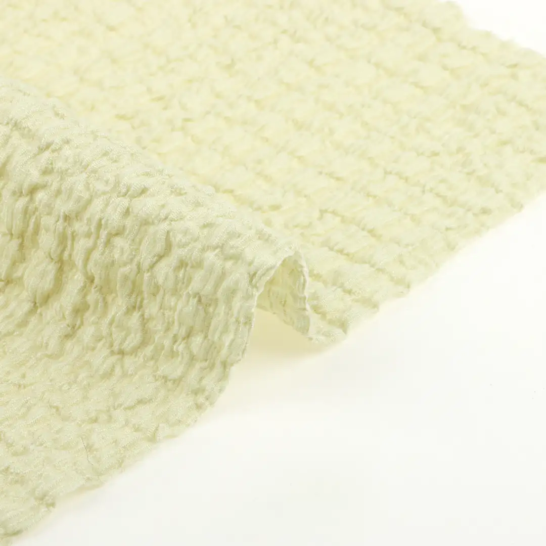 China Fabric for Skirt,Bubble-Sleeve Crop Top Crepe Knit Fabric Polyester Spandex green color buy from China wholesaler bulk order at wholesale price free worldwide shipping Alibaba