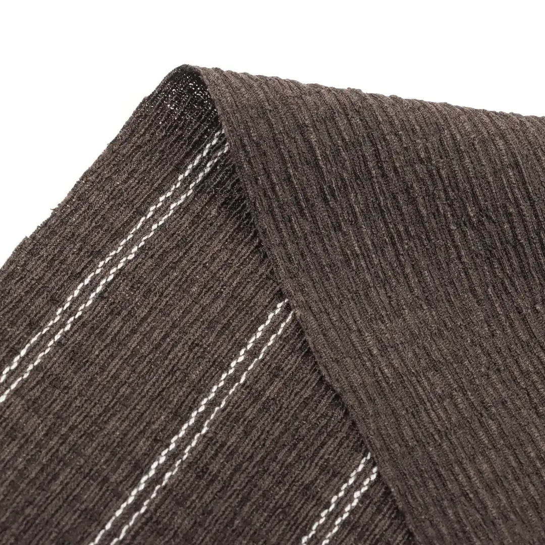 China Fabric for Skirt,Polo T-shirt (Sweater),Dresses (Cardigan Button) (Sweater),Skirt (Sweater) Jacquard Knit Fabric Recycled Polyester Polyester Rayon Spandex stripe color buy from China wholesaler bulk order at wholesale price free worldwide shipping Alibaba