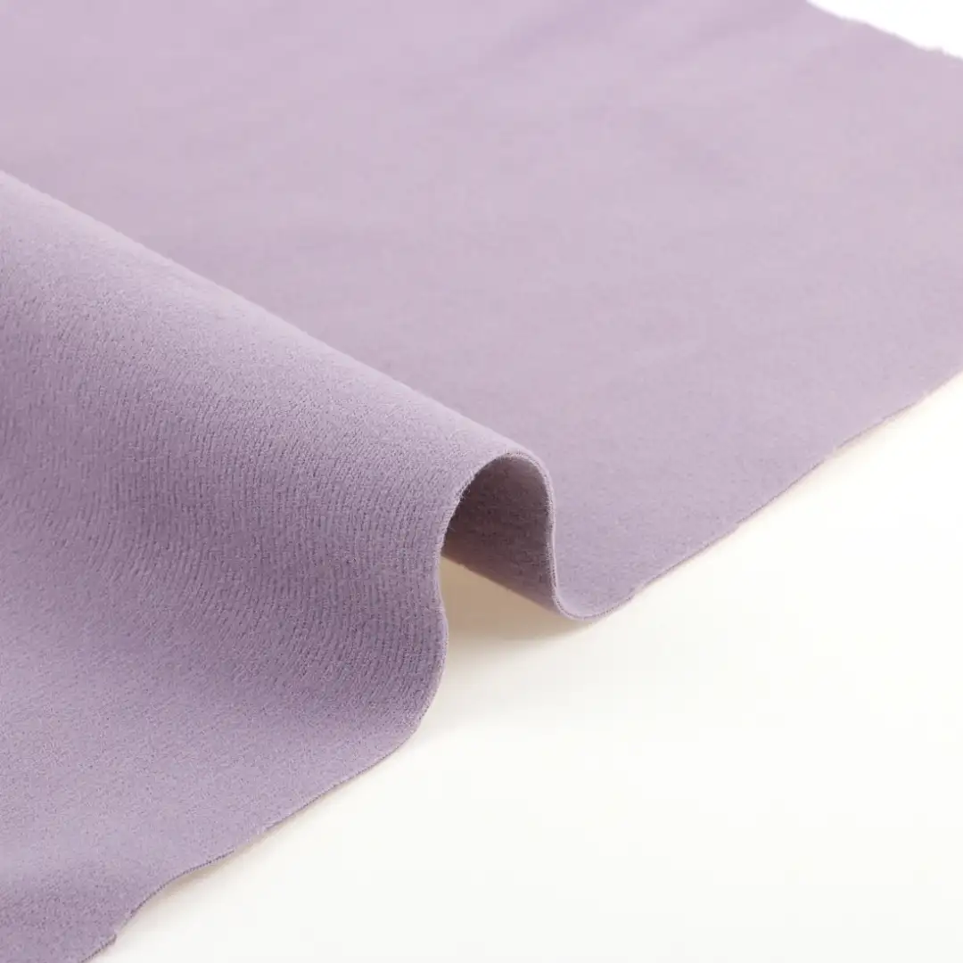 China Fabric for T-Shirt,Skirt,Open Cardigan (Sweater),Crew Neck Pullover (Sweater),Long Sleeve Base Layer Top Dralon Knit Fabric Polyester Spandex Purple color buy from China wholesaler bulk order at wholesale price free worldwide shipping Alibaba