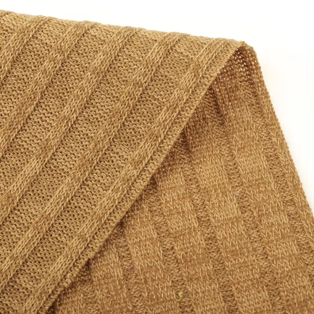 China Fabric for T-Shirt Rib Knit Fabric Polyester Spandex yellow color buy from China wholesaler bulk order at wholesale price free worldwide shipping Alibaba