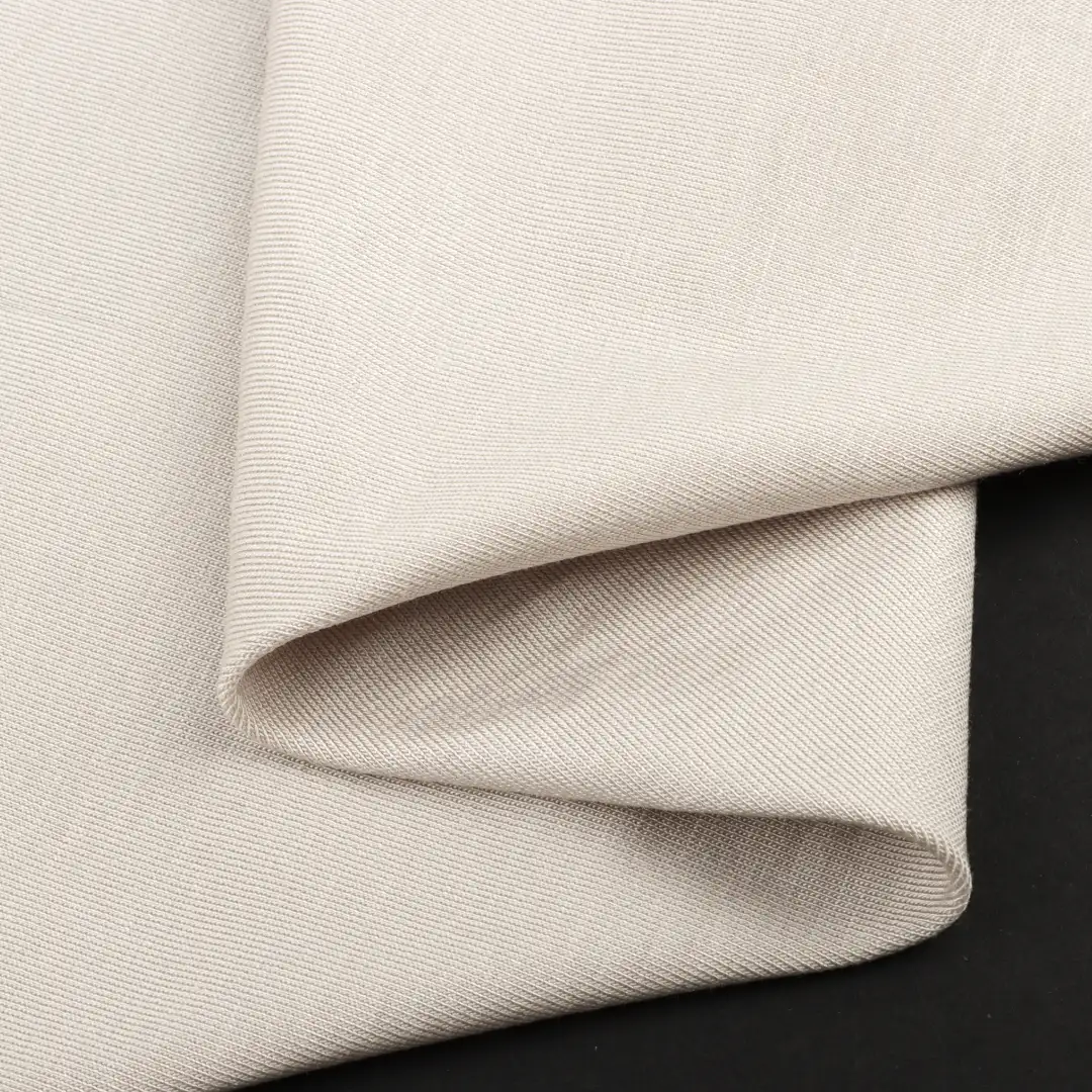 China Fabric for T-Shirt,Ladies Vest (Sweater),Open Cardigan (Sweater),Round Neck Pullover (Sweater),Skirt (Sweater) Single Jersey Knit Fabric Rayon Spandex Beige color buy from China wholesaler bulk order at wholesale price free worldwide shipping Alibaba