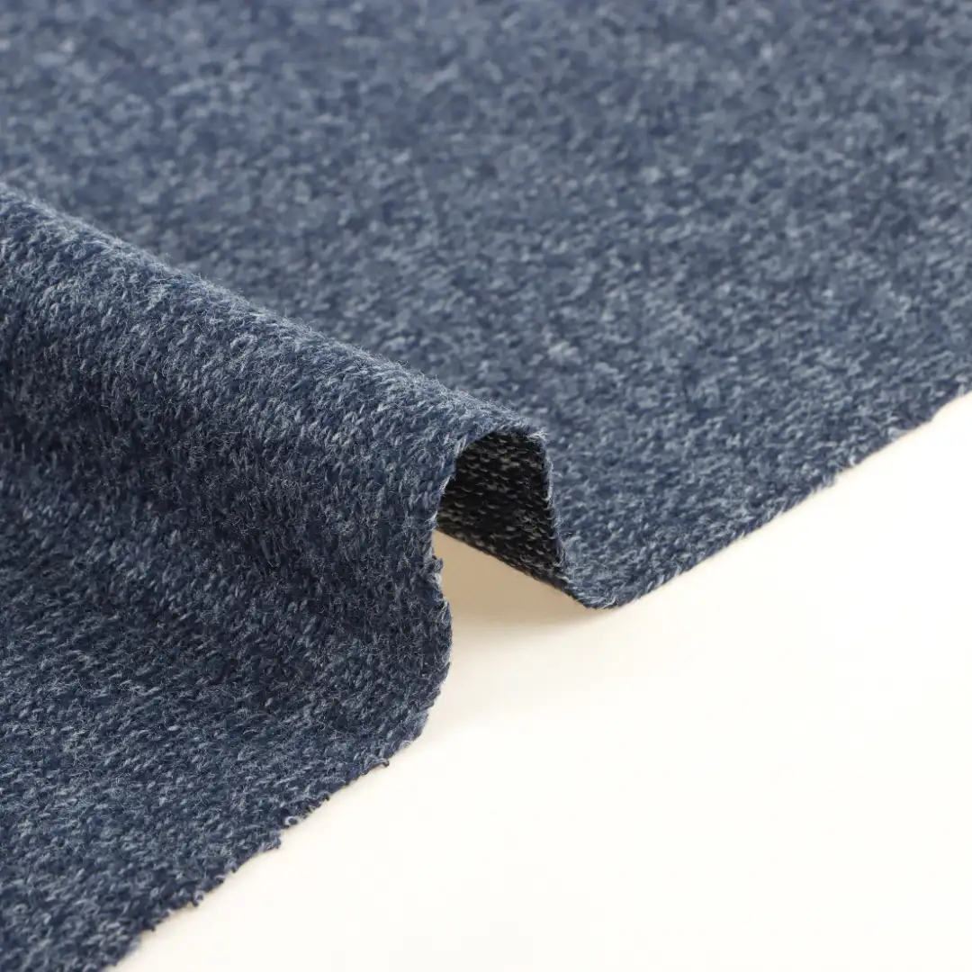China Fabric for T-Shirt,Open Cardigan (Sweater),Hoodie  (Sweater),Dresses (Cardigan Button) (Sweater),Skirt (Sweater) Hacci Knit Fabric Polyester Spandex blue color buy from China wholesaler bulk order at wholesale price free worldwide shipping Alibaba