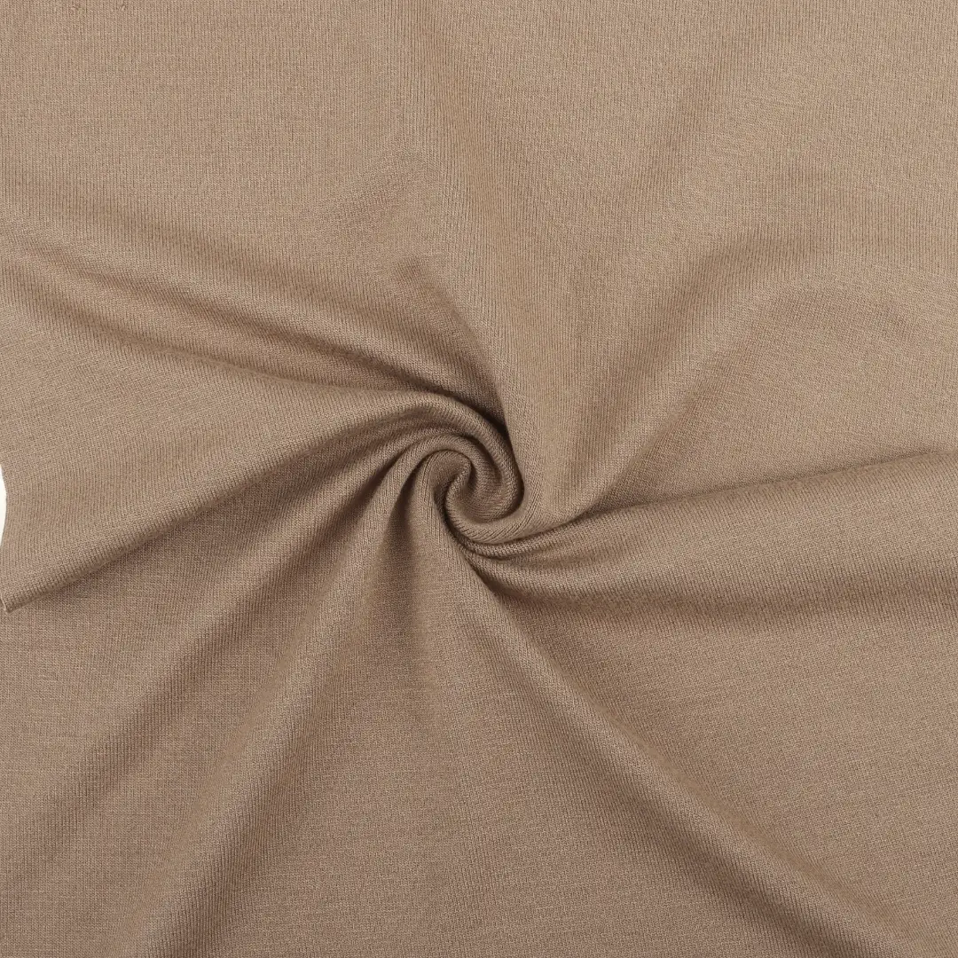 China Fabric for T-Shirt,Men’s Vest (Sweater),Round Neck Pullover (Sweater),Crop Top Pullover (Sweater),Polo T-shirt (Sweater) Single Jersey Knit Fabric Rayon Spandex Camel color buy from China wholesaler bulk order at wholesale price free worldwide shipping Alibaba