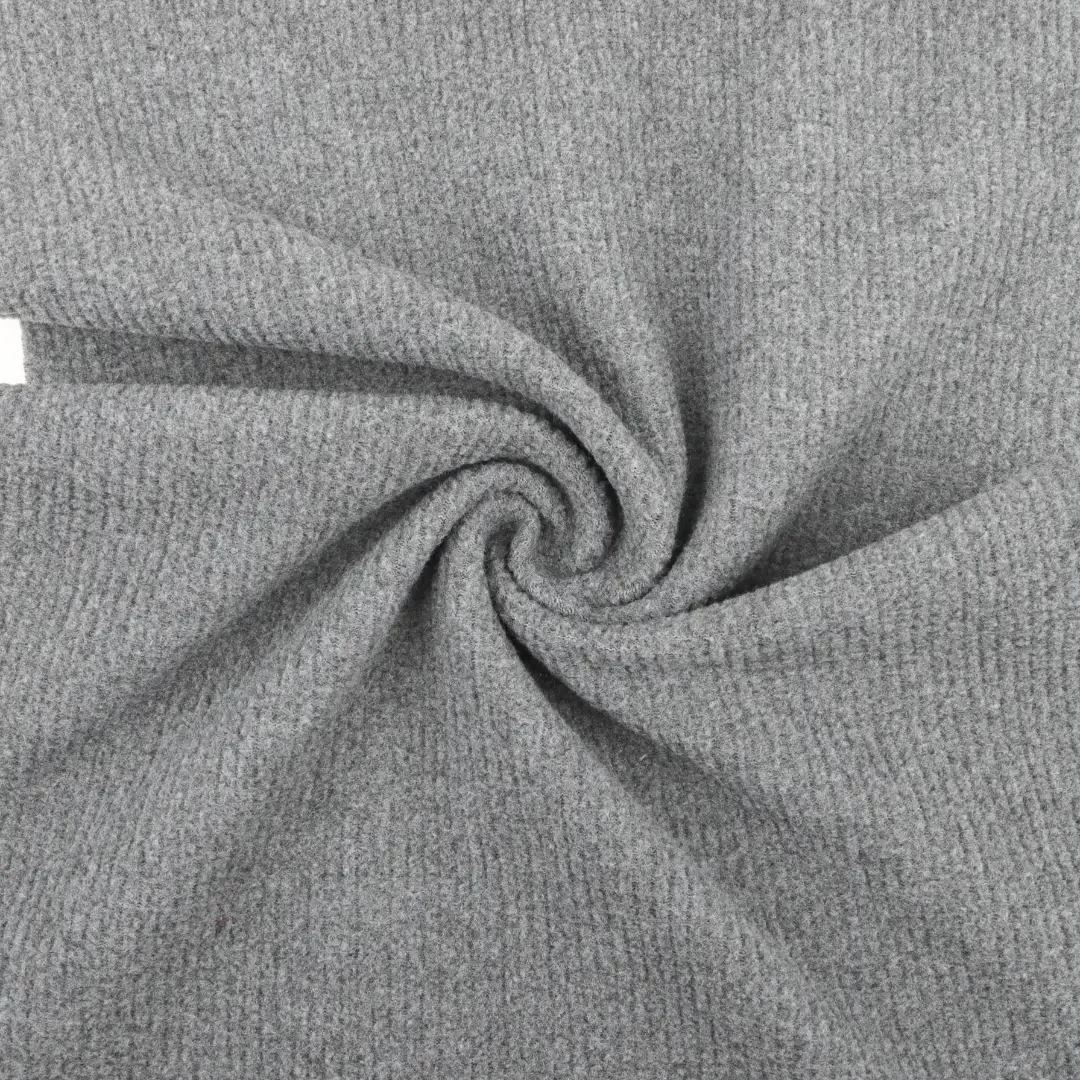 China Fabric for T-Shirt Rib Knit Fabric Polyester grey color buy from China wholesaler bulk order at wholesale price free worldwide shipping Alibaba