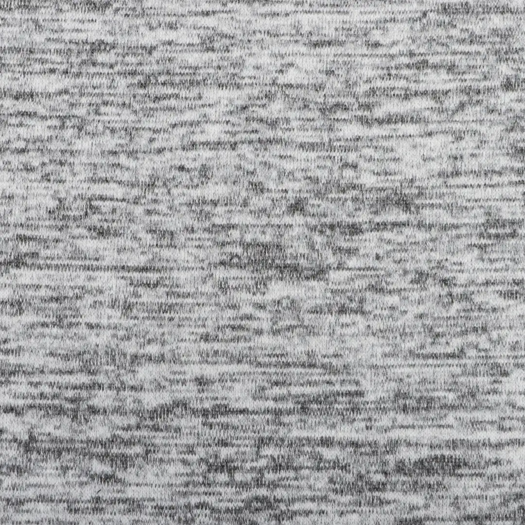 China Fabric for T-Shirt,Men’s Vest (Sweater),Shirt Half Sleeve Zipper (Sweater),Round Neck Pullover (Sweater),Polo T-shirt (Sweater),Skirt (Sweater) Hacci Knit Fabric Rayon Polyester Spandex grey-white color buy from China wholesaler bulk order at wholesale price free worldwide shipping Alibaba