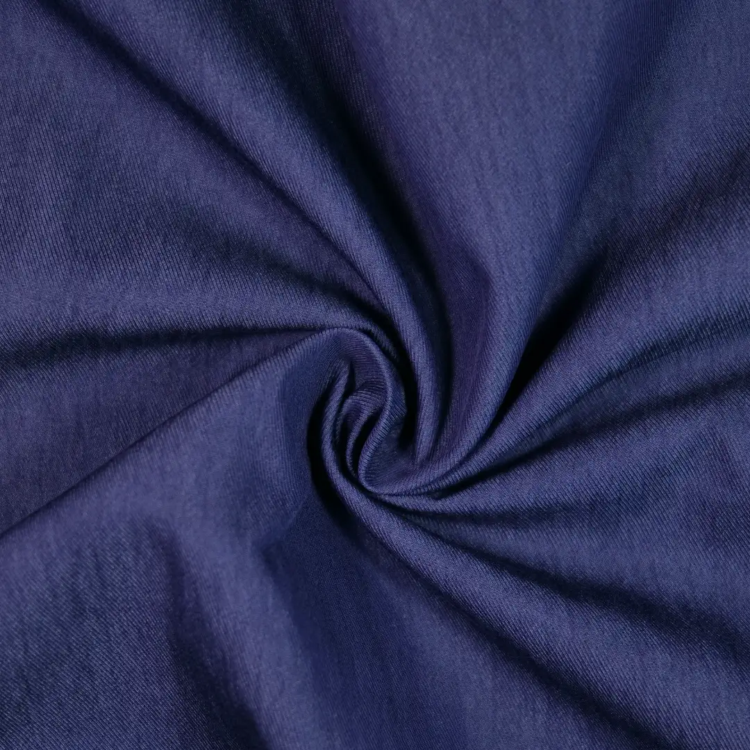 China Fabric for Shirt,Pants,Blouse,Crop Top,Skirt,Over Shirt Knit Denim Look Woven Blended Fabric Rayon Nylon Denim Blue color buy from China wholesaler bulk order at wholesale price free worldwide shipping Alibaba