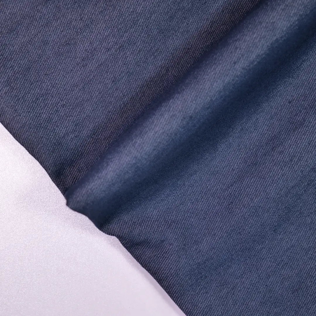 China Fabric for Pants,Blouse,Skirt,Over Shirt,Denim Pants Knit Denim Look Woven Blended Fabric Rayon Nylon Bleached Denim color buy from China wholesaler bulk order at wholesale price free worldwide shipping Alibaba