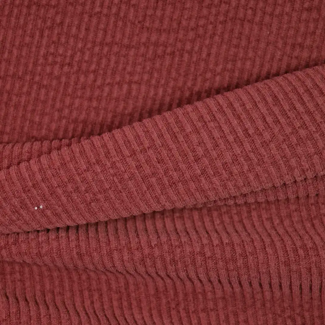 China Fabric for Jackets,Full-Zipper Cardigan ,Skirt ,Over Shirt knitted Corduroy Knit Fabric Polyester Spandex Brown color buy from China wholesaler bulk order at wholesale price free worldwide shipping Alibaba
