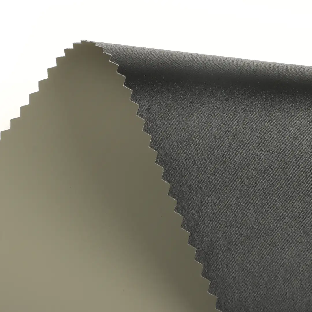 China Fabric for Jackets,Trench Coat,Rain Coat,Chino PU Woven Blended Fabric Polyurethane (PU) green color buy from China wholesaler bulk order at wholesale price free worldwide shipping Alibaba