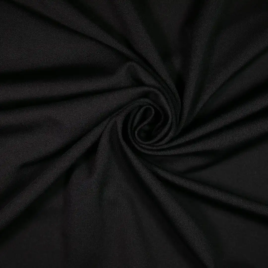 China Fabric for T-Shirt,Yoga Clothes,Yoga Pants,Sports Bras Double Cloth/Layer Fabric Knit Fabric Polyester Spandex Black color buy from China wholesaler bulk order at wholesale price free worldwide shipping Alibaba