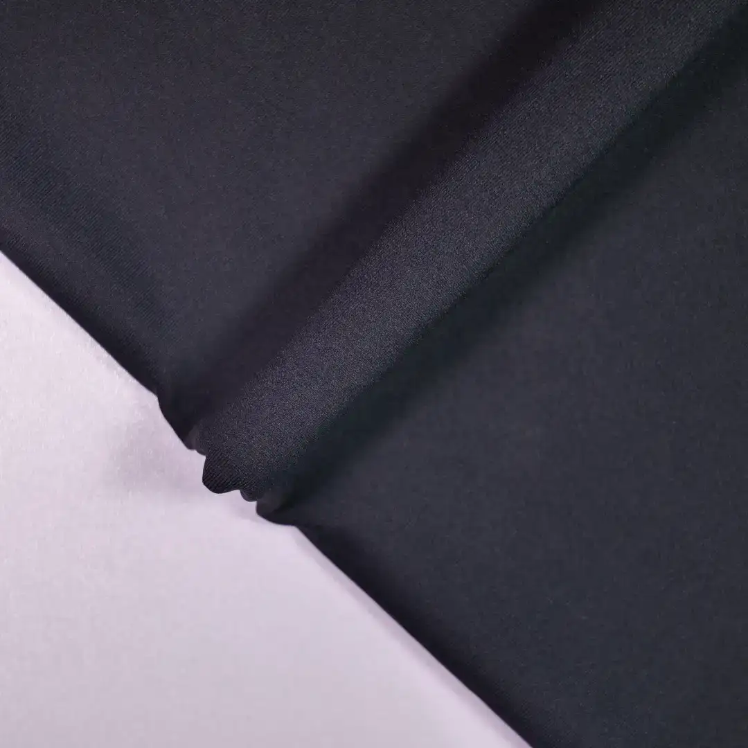 China Fabric for Yoga Clothes,Yoga Pants,Tracksuits Tricot Knit Fabric Polyester Spandex Black color buy from China wholesaler bulk order at wholesale price free worldwide shipping Alibaba
