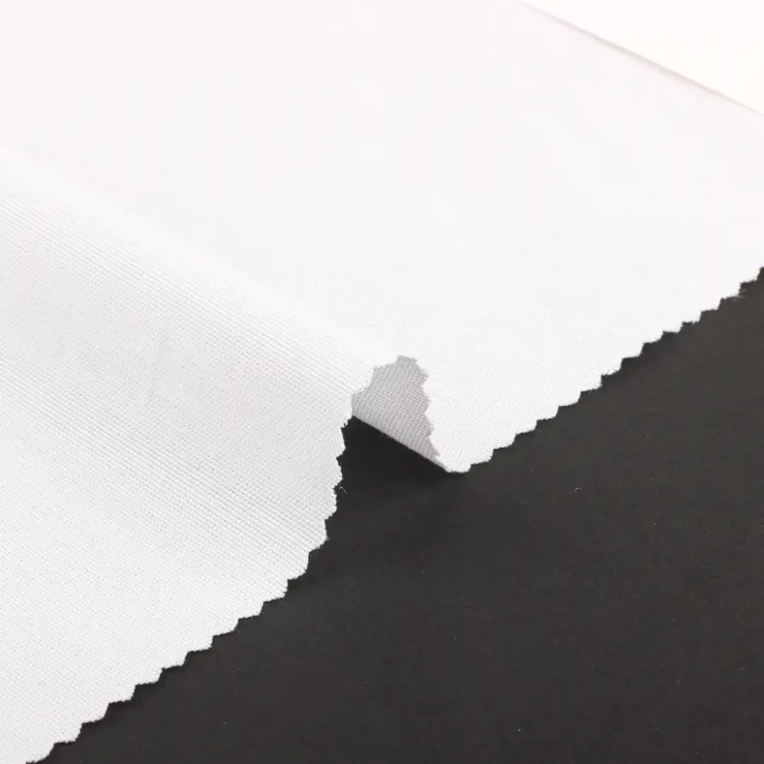 China Fabric for Blouse,Crop Top,Skirt TC Poplin Woven Blended Fabric Polyester Cotton white color buy from China wholesaler bulk order at wholesale price free worldwide shipping Alibaba