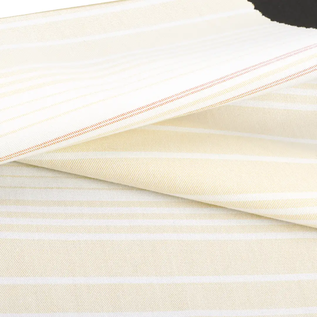 China Fabric for Blouse,Crop Top,Skirt Cotton Twill Stripe Natural Woven Fabric Cotton stripe color buy from China wholesaler bulk order at wholesale price free worldwide shipping Alibaba