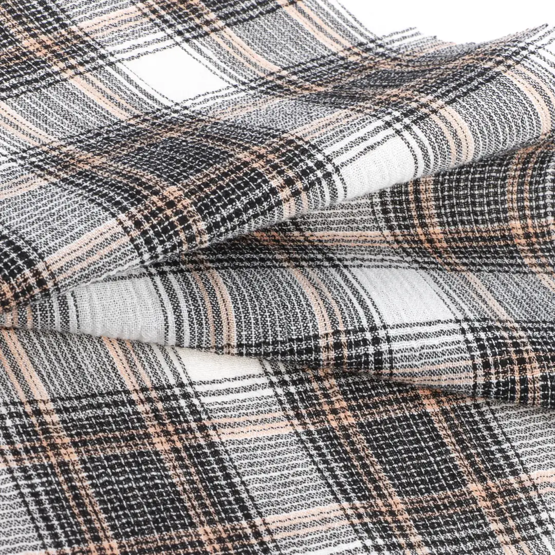 China Fabric for Blouse,Crop Top,Skirt Cotton YD Crepe Natural Woven Fabric Cotton check color buy from China wholesaler bulk order at wholesale price free worldwide shipping Alibaba