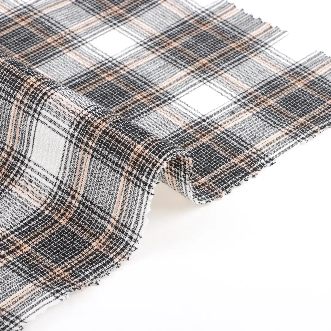 China Fabric for Blouse,Crop Top,Skirt Cotton YD Crepe Natural Woven Fabric Cotton check color buy from China wholesaler bulk order at wholesale price free worldwide shipping Alibaba