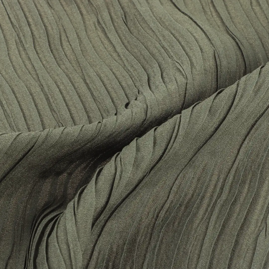 China Fabric for Blouse,Skirt,Skirt  Crepe Synthetic Woven Fabric Polyester olive green color buy from China wholesaler bulk order at wholesale price free worldwide shipping Alibaba