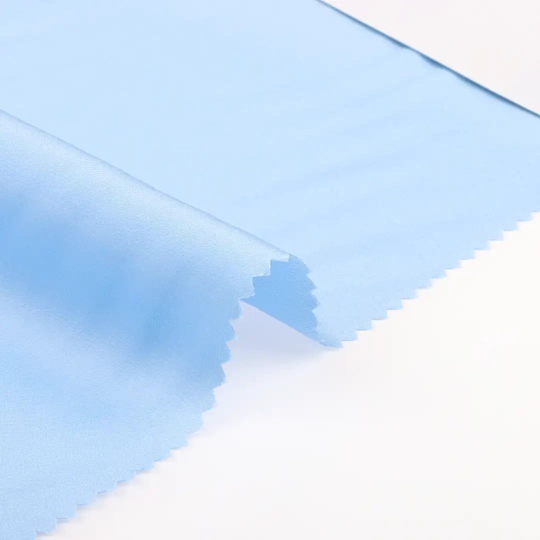 China Fabric for Shirt,Blouse,Skirt,Skirt  Chiffon Woven Blended Fabric Polyester Blue color buy from China wholesaler bulk order at wholesale price free worldwide shipping Alibaba