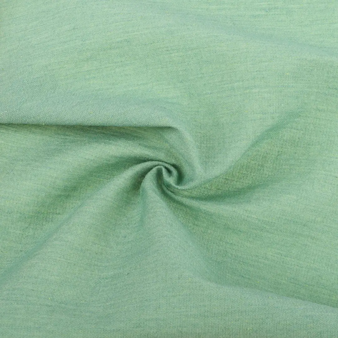 China Fabric for Shirt,Pants,Blouse,Skirt,Women's Pants ,Skirt  Linen/Rayon Plain Natural Woven Fabric Rayon Linen Nylon Green color buy from China wholesaler bulk order at wholesale price free worldwide shipping Alibaba
