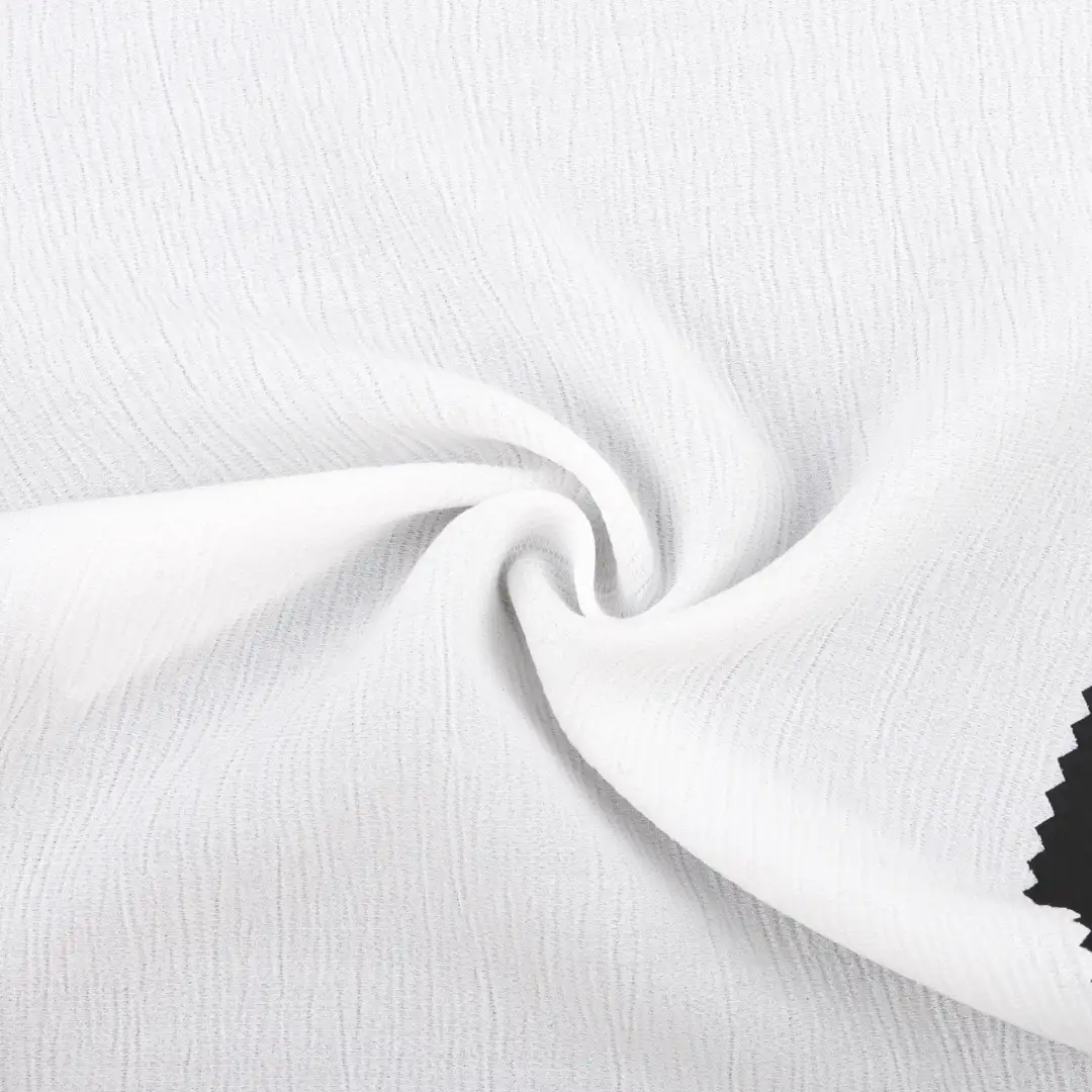 China Fabric for Blouse,Skirt,Skirt  Crepe Synthetic Woven Fabric Polyester white color buy from China wholesaler bulk order at wholesale price free worldwide shipping Alibaba