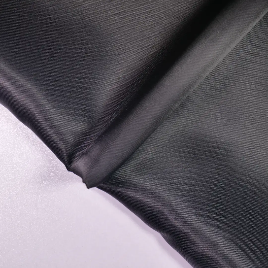 China Fabric for Interlining Polyester Pongee Synthetic Woven Fabric Polyester Rayon Black color buy from China wholesaler bulk order at wholesale price free worldwide shipping Alibaba