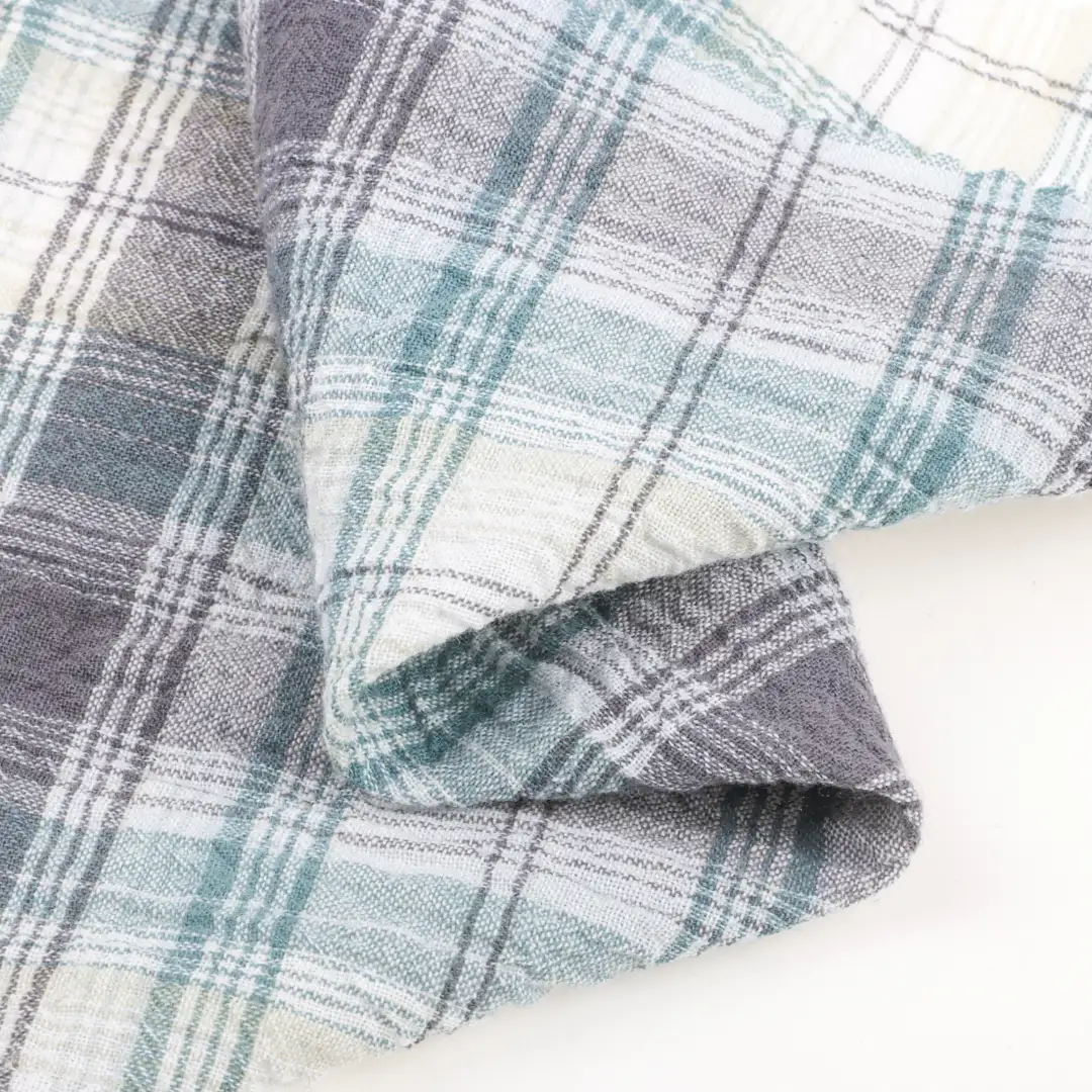 China Fabric for Skirt Cotton YD Crepe Natural Woven Fabric Cotton Elastane check color buy from China wholesaler bulk order at wholesale price free worldwide shipping Alibaba
