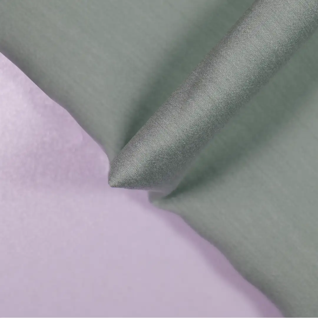 China Fabric for Shirt,Blouse,Crop Top,T-shirt ,Polo T-shirt  Poplin Woven Blended Fabric Acetate Polyester Lceberg green color buy from China wholesaler bulk order at wholesale price free worldwide shipping Alibaba
