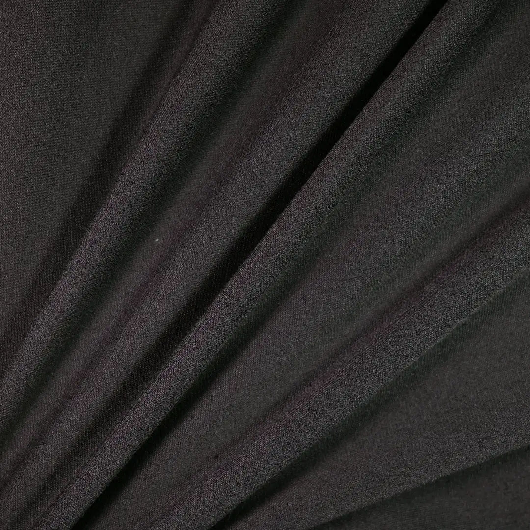 China Fabric for Hoodie  ,Loungewear,Tracksuits Sherpa Knit Fabric Polyester Black color buy from China wholesaler bulk order at wholesale price free worldwide shipping Alibaba