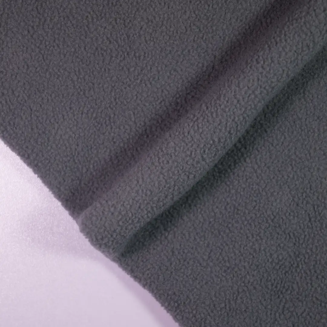 China Fabric for Hoodie,Pajamas,Loungewear Polar Fleece Knit Fabric Polyester gray color buy from China wholesaler bulk order at wholesale price free worldwide shipping Alibaba