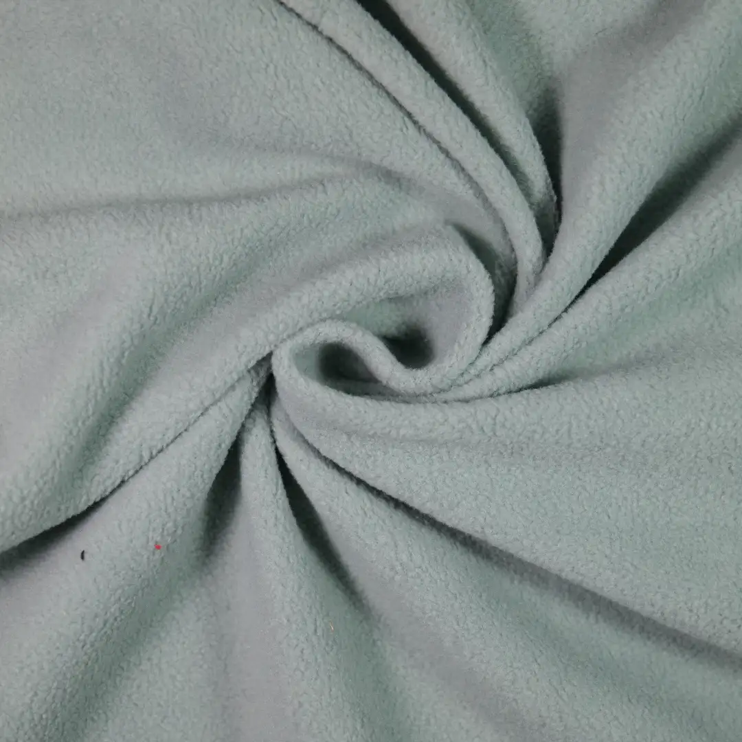 China Fabric for Hoodie,Full-Zipper Cardigan ,Knitted Trousers ,Loungewear Polar Fleece Knit Fabric Polyester Green color buy from China wholesaler bulk order at wholesale price free worldwide shipping Alibaba