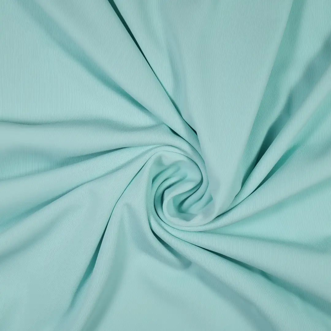 China Fabric for T-Shirt,Polo Shirt,Lingerie,Leggings,Shorts,Yoga Clothes,Yoga Pants Four-way Stretch (Bi-Stretch) Knit Fabric Polyester Spandex tiffany blue color buy from China wholesaler bulk order at wholesale price free worldwide shipping Alibaba