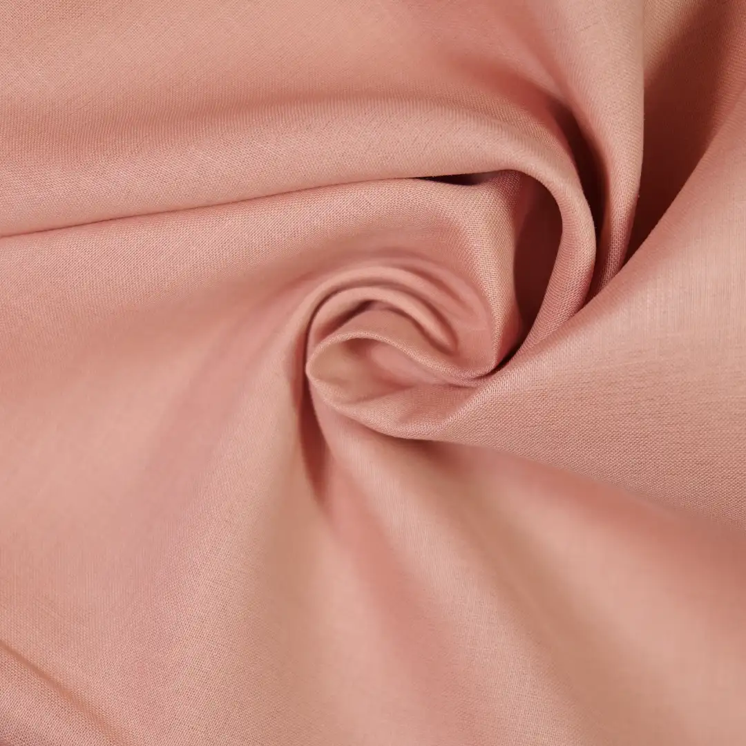 China Fabric for Shirt,Pants,T-Shirt,Polo Shirt,Blouse,Crop Top Tencel Plain Natural Woven Fabric Tencel Linen Salmon color buy from China wholesaler bulk order at wholesale price free worldwide shipping Alibaba