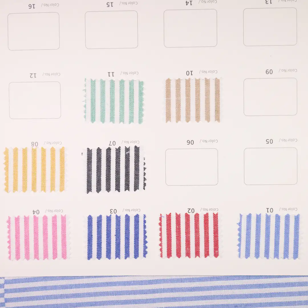 China Fabric for Shirt,Blouse,Crop Top,Skirt Yarn Dyed Stripe Woven Blended Fabric Cotton Polyester Rayon Blue color buy from China wholesaler bulk order at wholesale price free worldwide shipping Alibaba