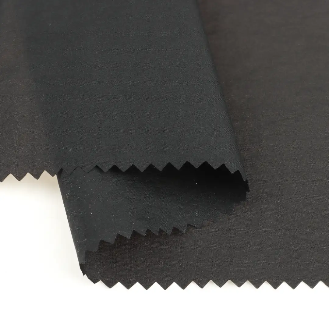 China Fabric for Jackets,Trench Coat,Down Jacket,Padded Jacket Nylon Crepe Synthetic Woven Fabric Nylon Black color buy from China wholesaler bulk order at wholesale price free worldwide shipping Alibaba