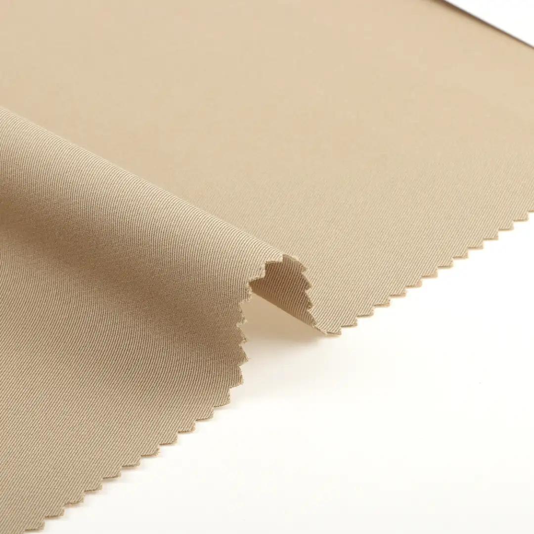 China Fabric for Pants,Jackets,Blazer,Shorts,Trench Coat Polyester Imitation Cotton Fabric Synthetic Woven Fabric Polyester khaki color buy from China wholesaler bulk order at wholesale price free worldwide shipping Alibaba