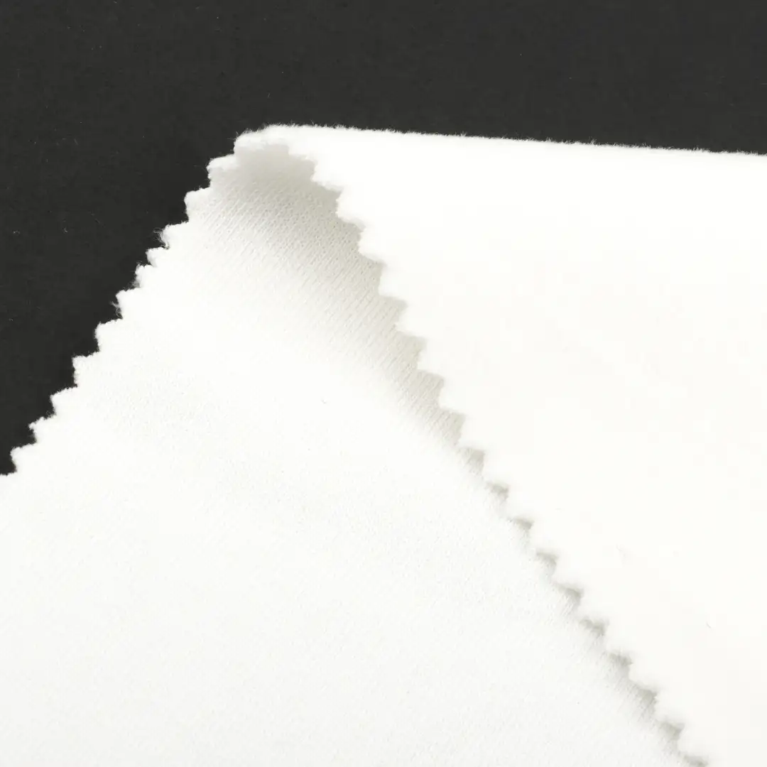 China Fabric for Knitted Trousers ,Loungewear,Sweatshirt French Terry Knit Fabric Cotton Polyester white color buy from China wholesaler bulk order at wholesale price free worldwide shipping Alibaba