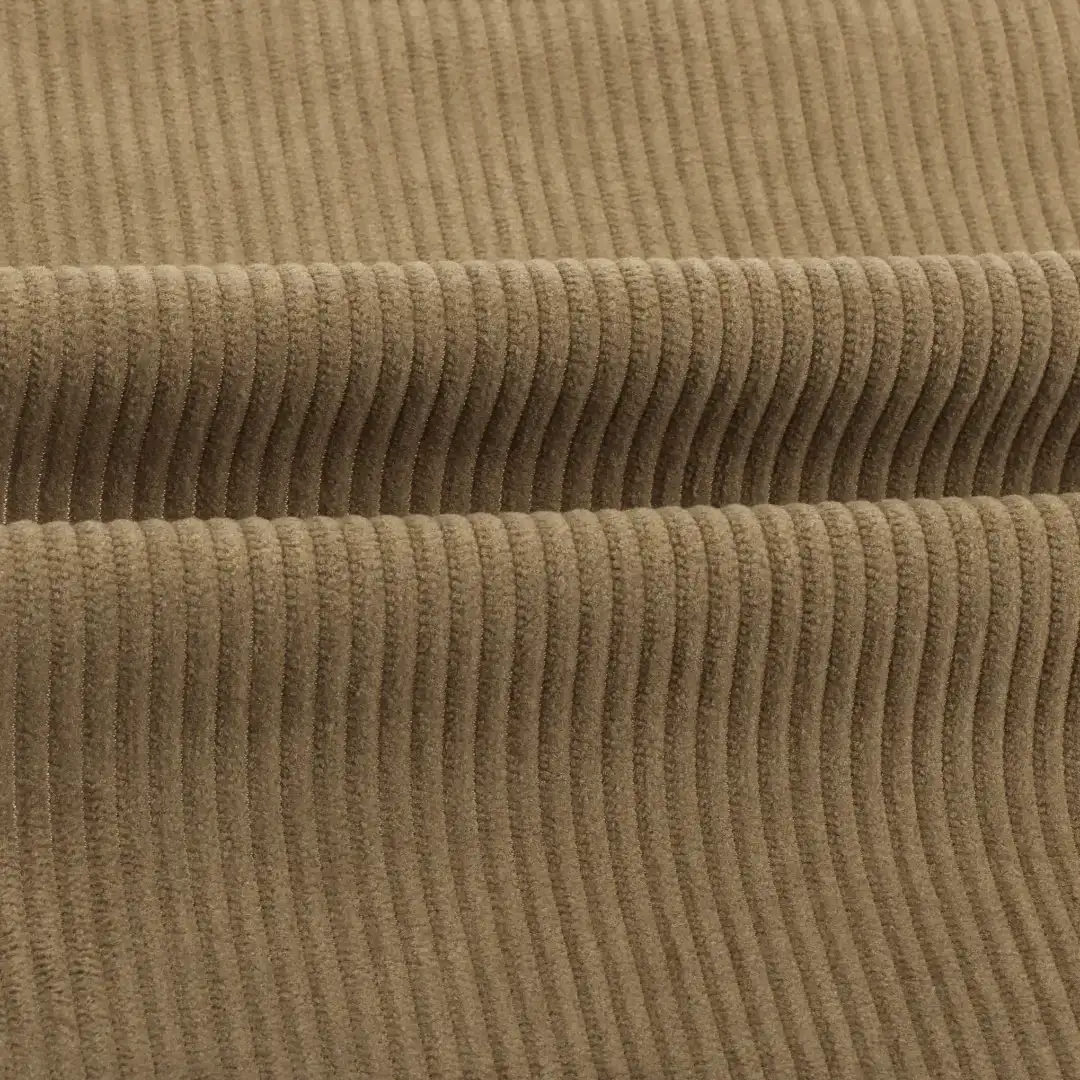 China Fabric for Pants,Jackets,Blazer,Overcoat Corduroy Synthetic Woven Fabric Polyester Brown color buy from China wholesaler bulk order at wholesale price free worldwide shipping Alibaba