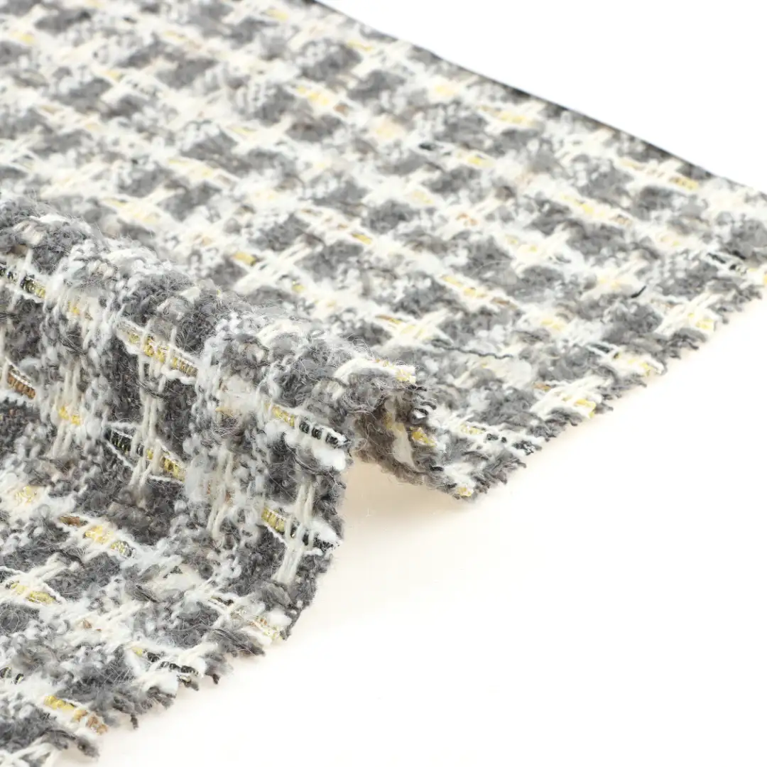 China Fabric for Overcoat,Suit,Skirt  Chanel-Style Fabric Woolen Wool Modal Polyester Acrylic Other check color buy from China wholesaler bulk order at wholesale price free worldwide shipping Alibaba