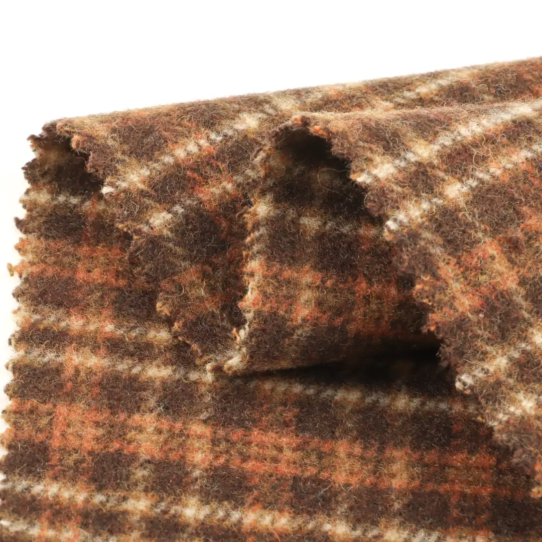 China Fabric for Pants,Overcoat,Suit,Skirt  Woolen Tweed Woolen Wool Other check color buy from China wholesaler bulk order at wholesale price free worldwide shipping Alibaba