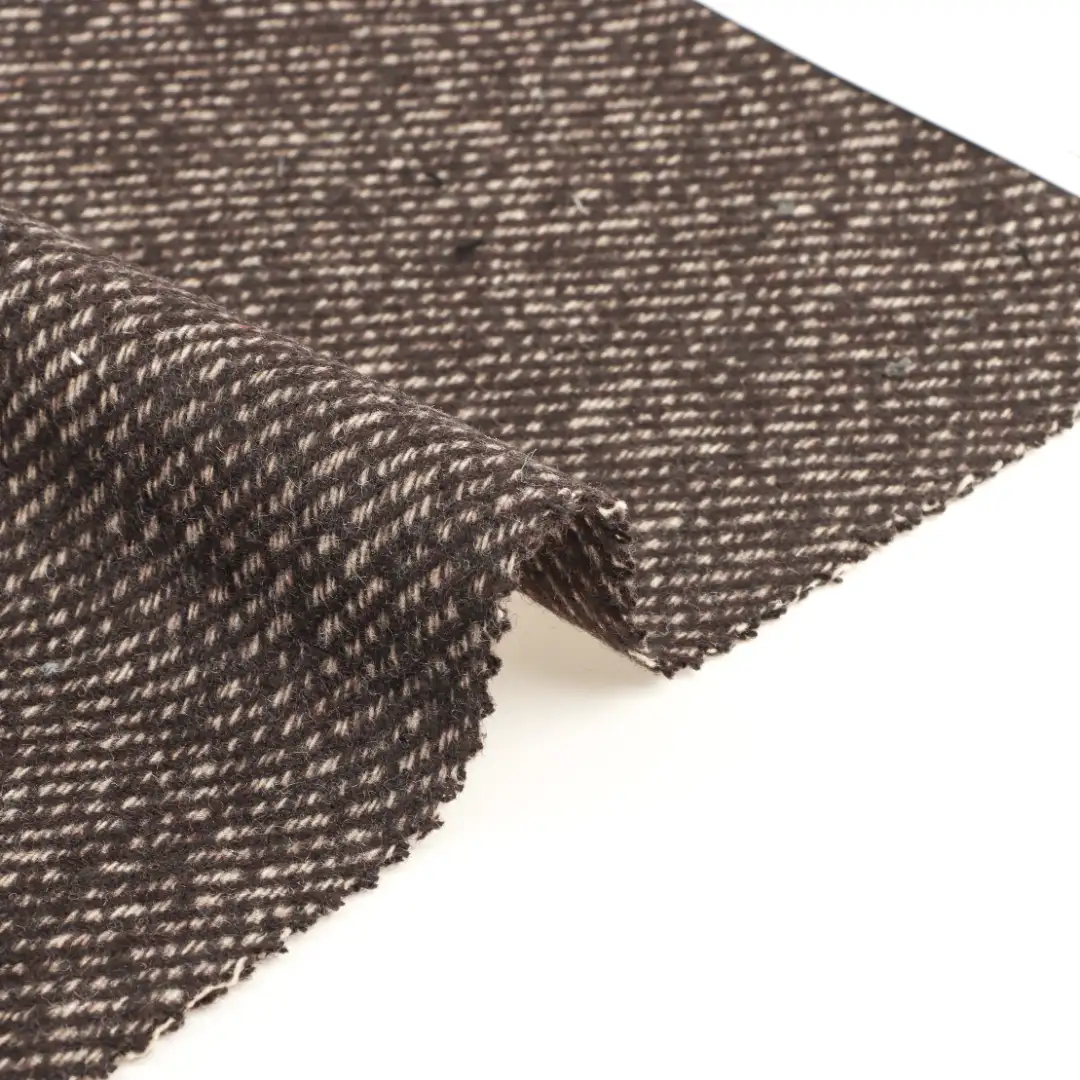 China Fabric for Pants,Blazer,Overcoat Woolen Tweed Woolen Wool Other brown color buy from China wholesaler bulk order at wholesale price free worldwide shipping Alibaba
