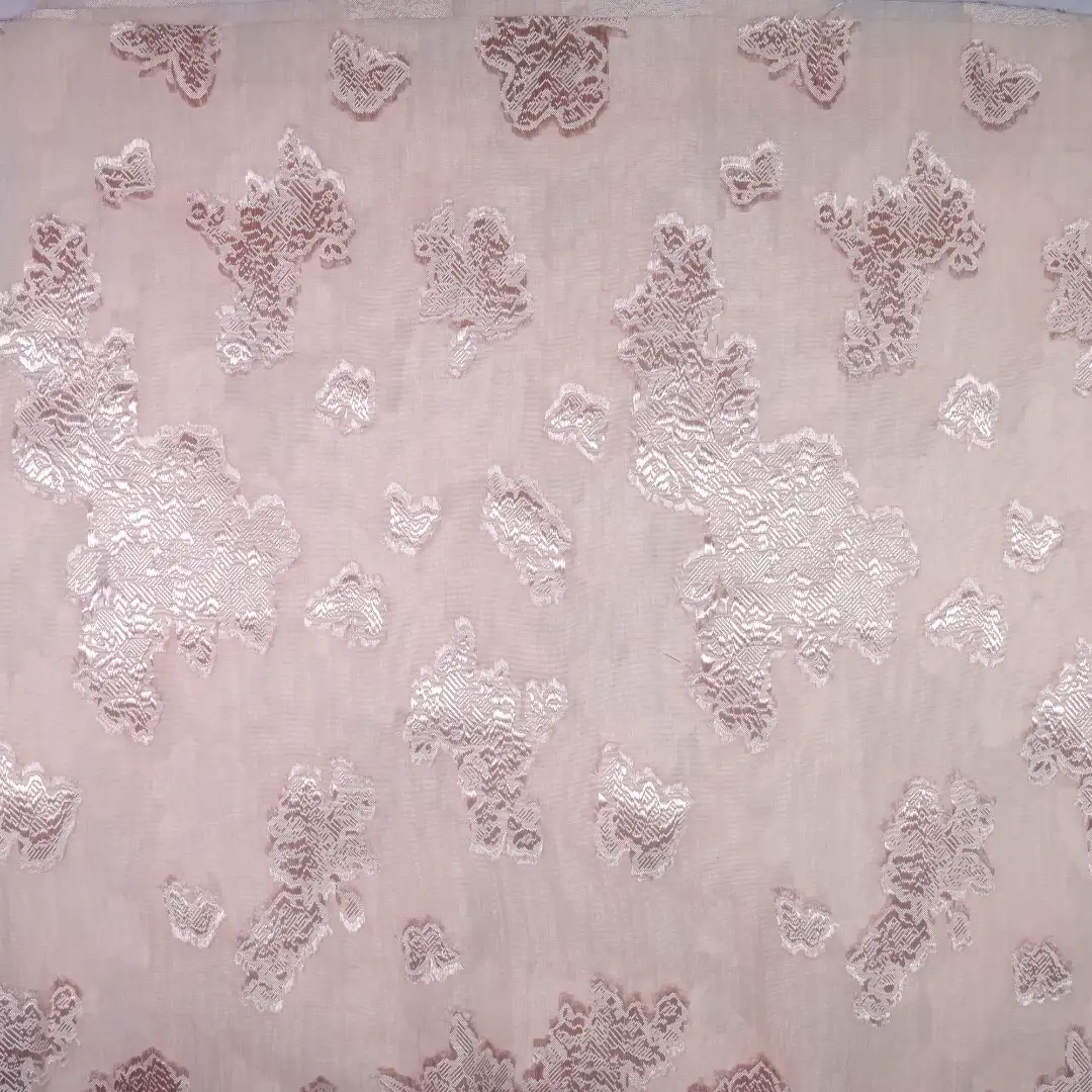 China Fabric for Shirt,Blouse,Crop Top Jacquard Woven Blended Fabric Polyester Cotton Pink color buy from China wholesaler bulk order at wholesale price free worldwide shipping Alibaba