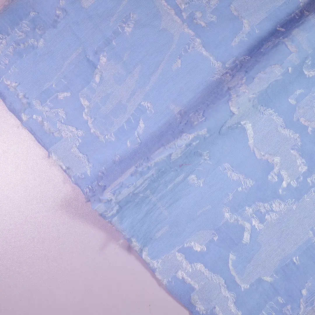 China Fabric for Shirt,Blouse,Crop Top Chiffon Woven Blended Fabric Tencel Rayon Nylon Blue color buy from China wholesaler bulk order at wholesale price free worldwide shipping Alibaba